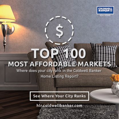 Living room with text over top saying "Top 100 most affordable markets"