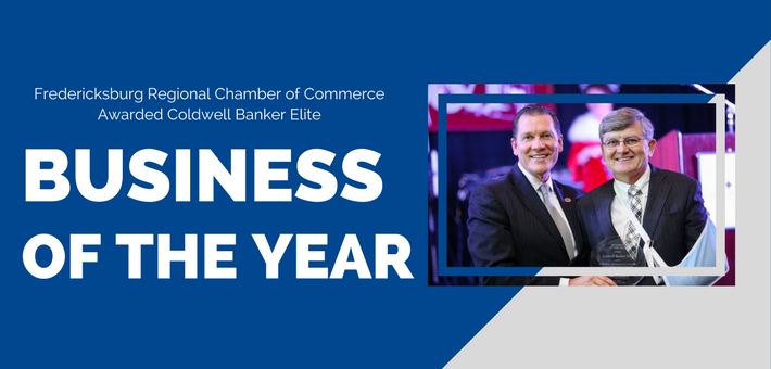 Business of the year award graphic with pic of Kevin Breen