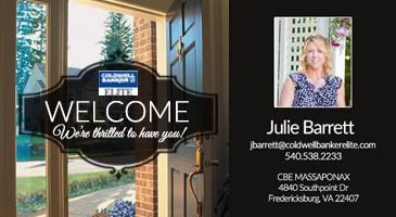 welcome graphic for Julie Barrett