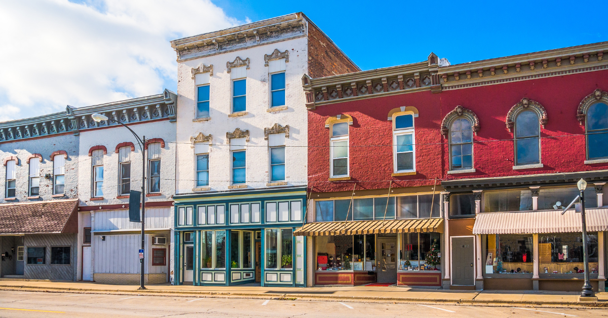 Commercial retail store front real estate.