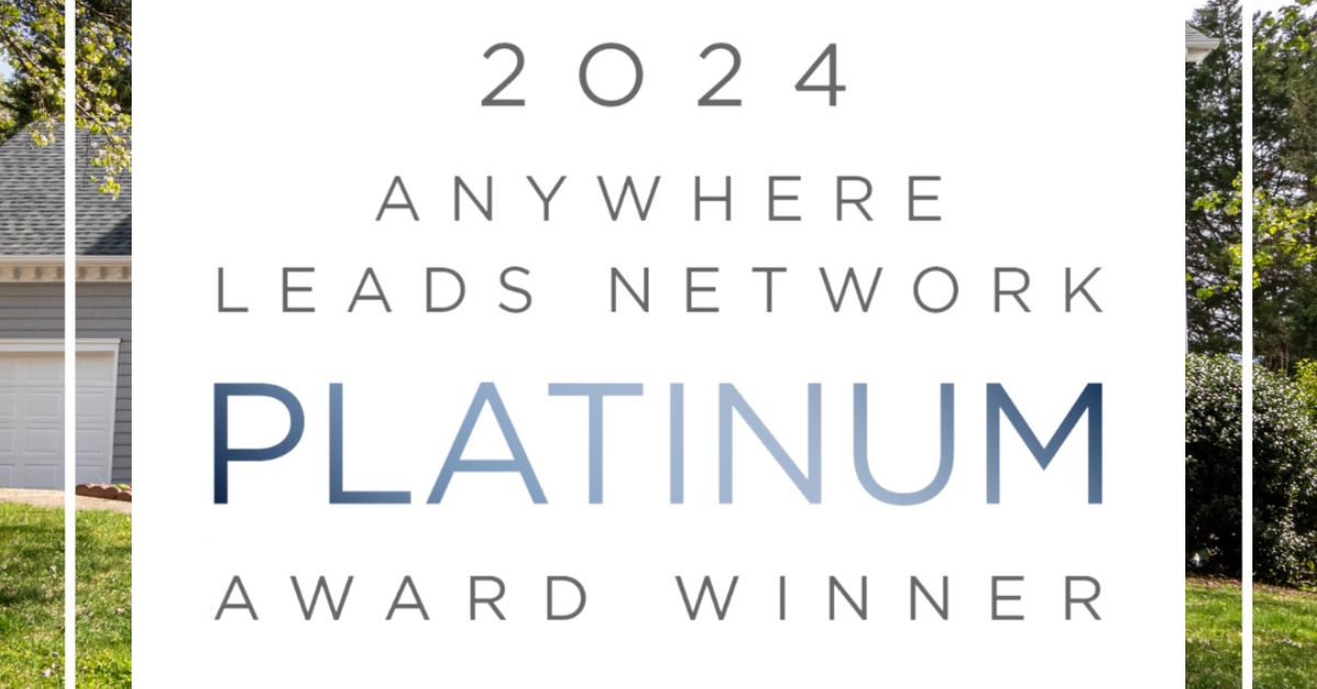2024 Anywhere leads network platinum award winner logo