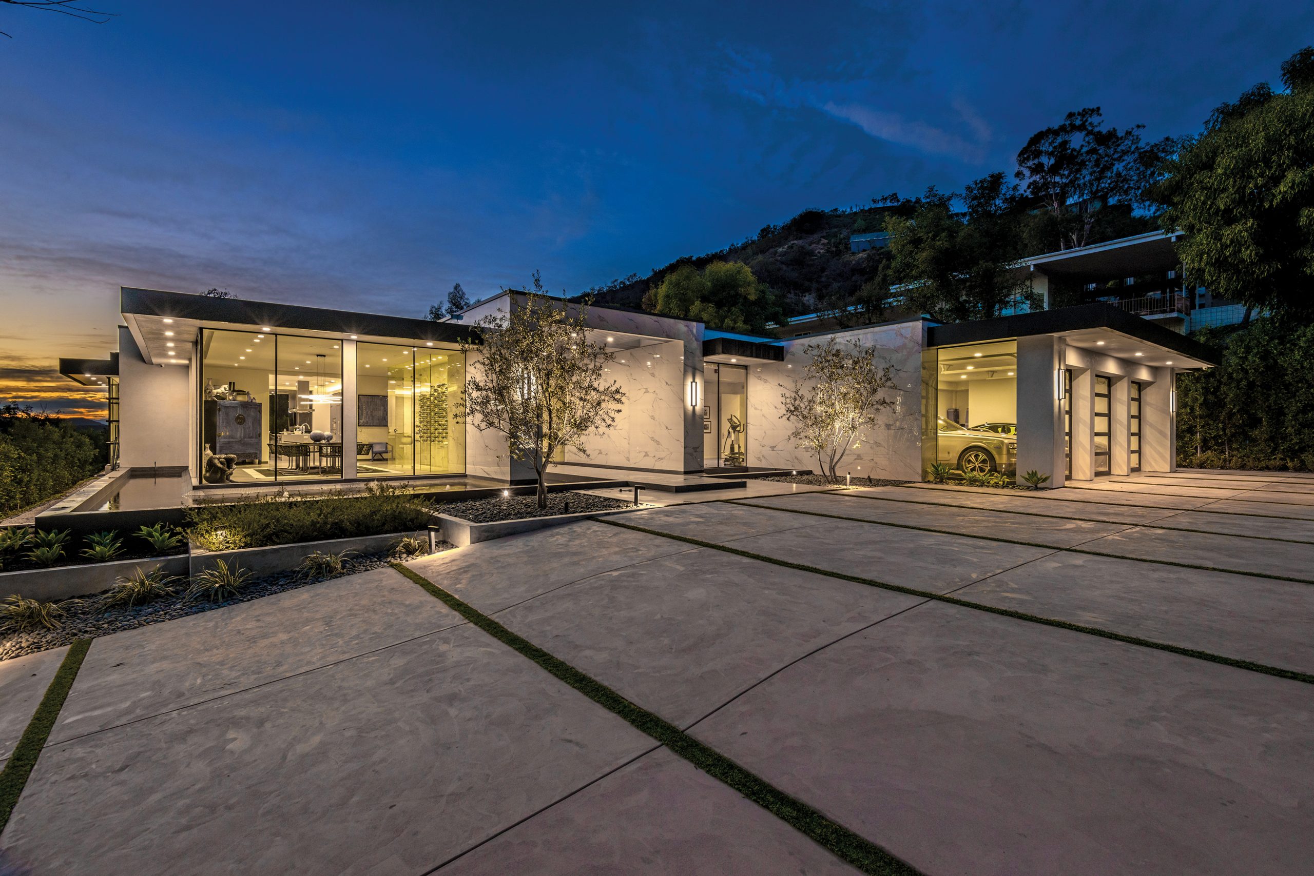 luxury home and garage